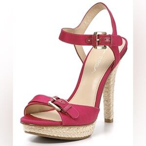 VIA SPIGA Stiletto Espadrille Size 8 Women’s Heels pink